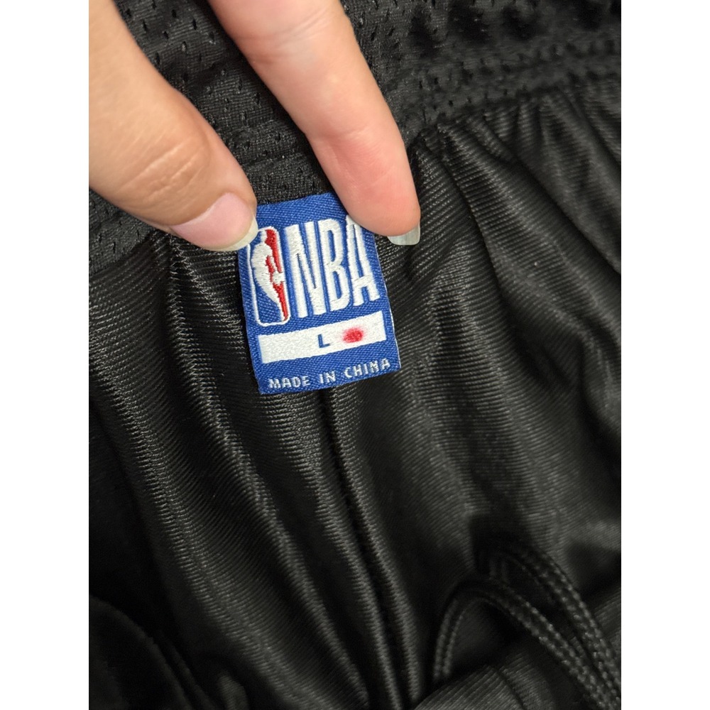 NBA Black East West Patch‎ Mesh Basketball Shorts Athletic Y2K - Picture 5 of 6